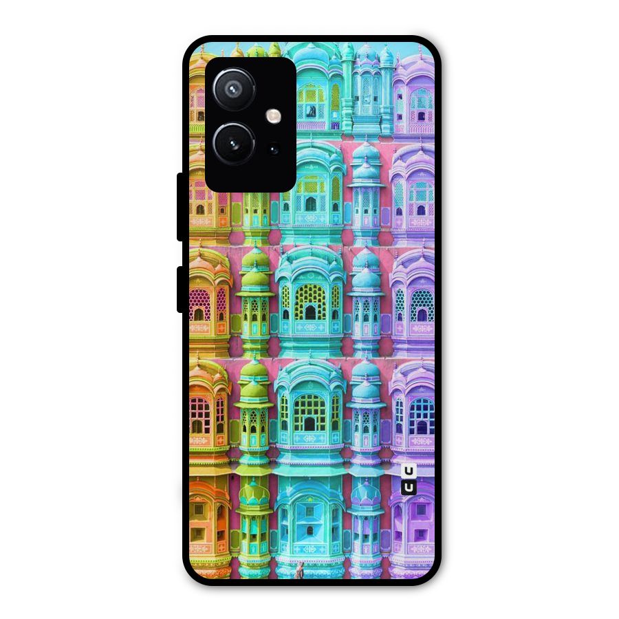 Fancy Architecture Metal Back Case for Vivo Y75 5G