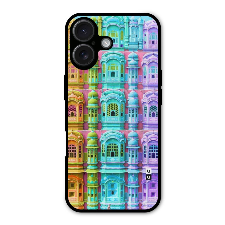 Fancy Architecture Metal Back Case for iPhone 16