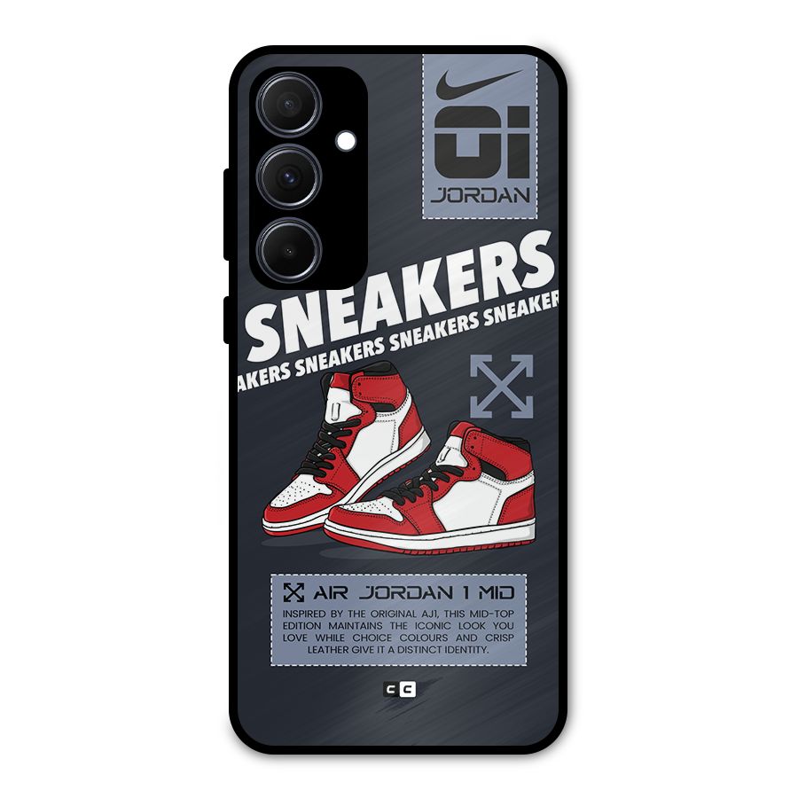 Fantastic Air Shoes Metal Back Case for Galaxy A35