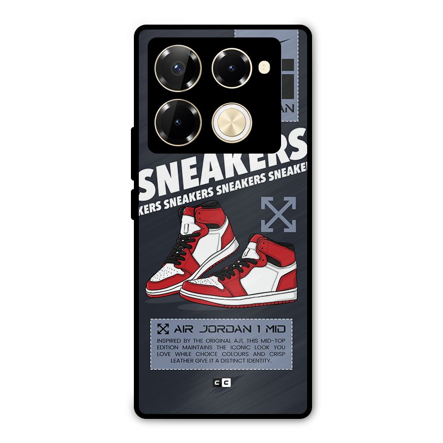 Fantastic Air Shoes Metal Back Case for Infinix Note 40 Pro Plus