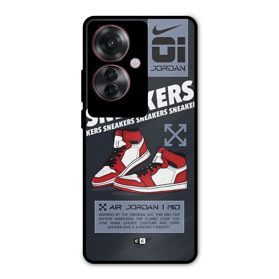 Fantastic Air Shoes Metal Back Case for Oppo F25 Pro