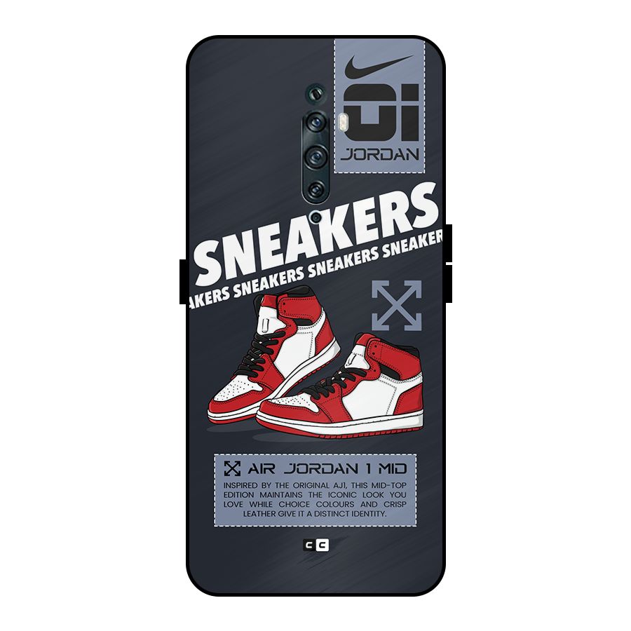Fantastic Air Shoes Metal Back Case for Oppo Reno2 Z