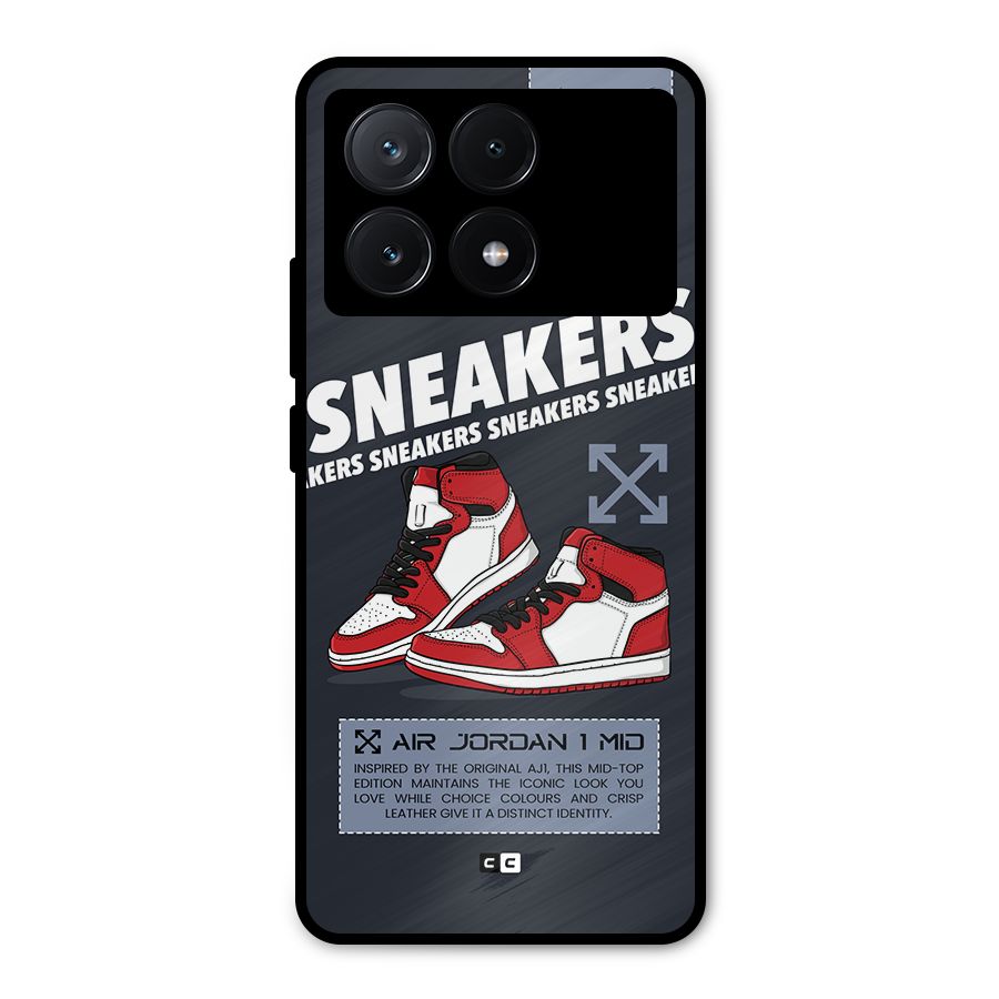 Fantastic Air Shoes Metal Back Case for Poco X6 Pro