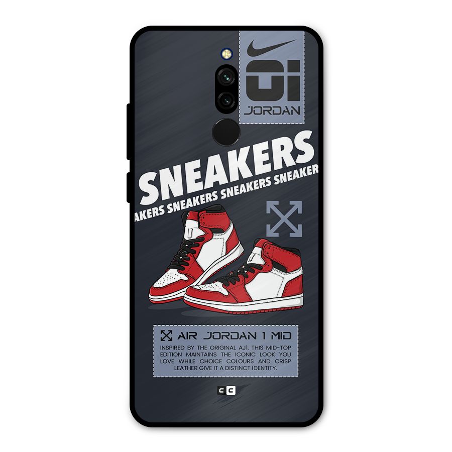 Fantastic Air Shoes Metal Back Case for Redmi 8