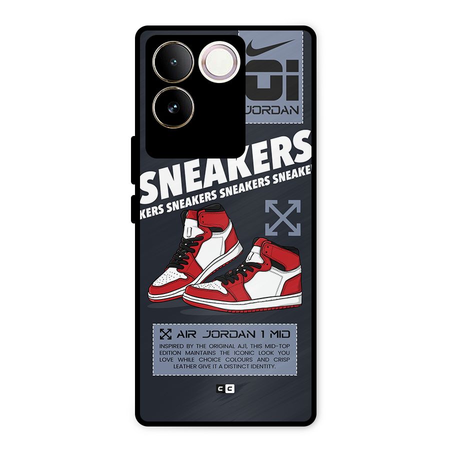 Fantastic Air Shoes Metal Back Case for Vivo T2 Pro