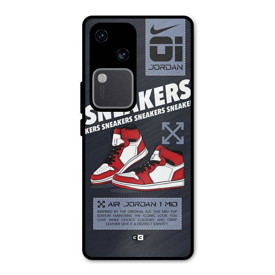 Fantastic Air Shoes Metal Back Case for Vivo V30 Pro