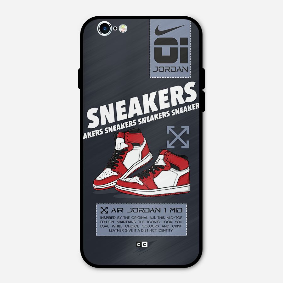 Fantastic Air Shoes Metal Back Case for iPhone 6 6s