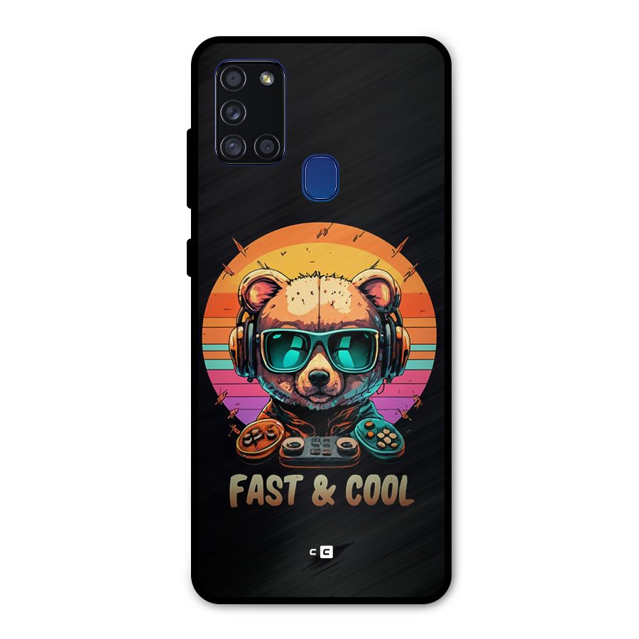 Fast And Cool Metal Back Case for Galaxy A21s