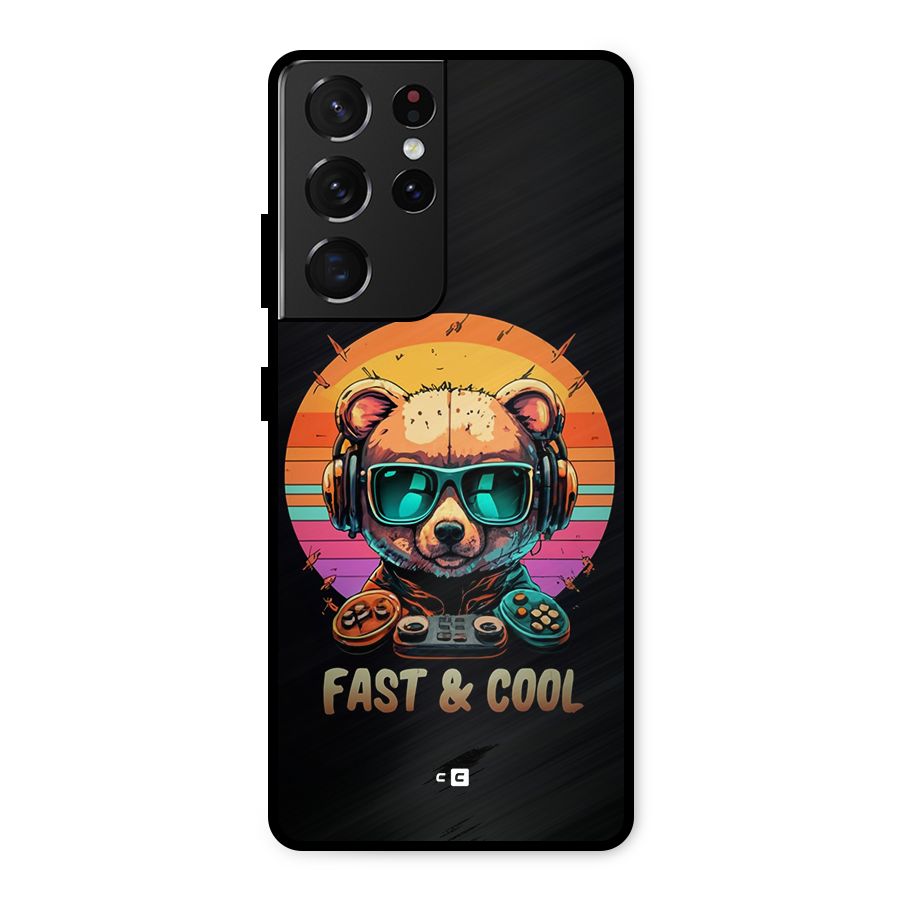 Fast And Cool Metal Back Case for Galaxy S21 Ultra 5G
