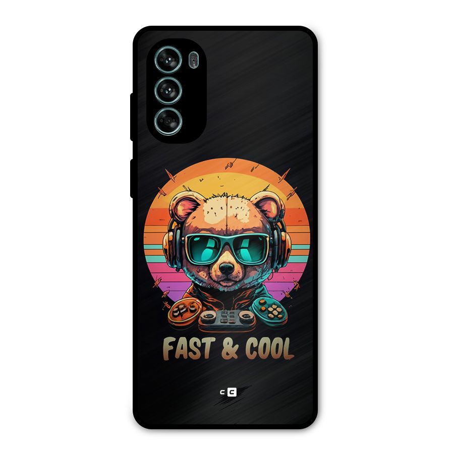 Fast And Cool Metal Back Case for Moto G62