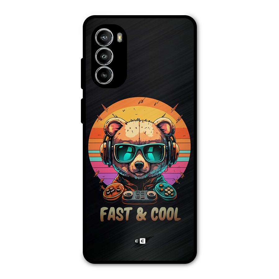 Fast And Cool Metal Back Case for Moto G82