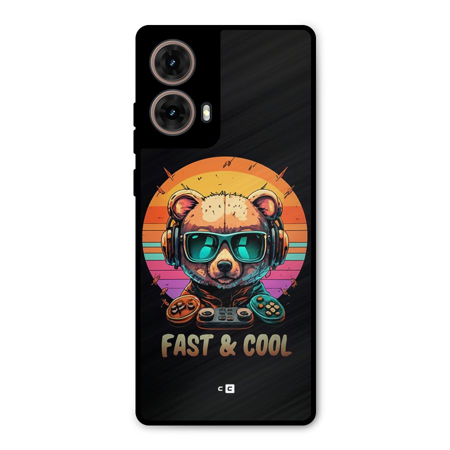 Fast And Cool Metal Back Case for Moto G85