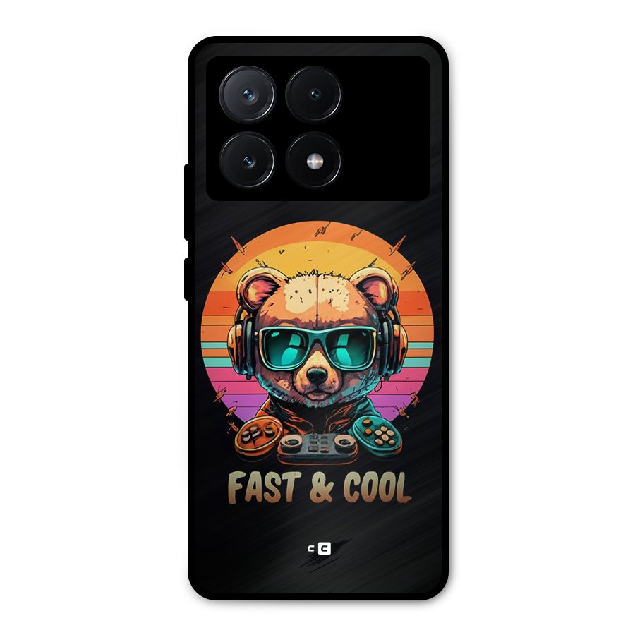 Fast And Cool Metal Back Case for Poco X6 Pro