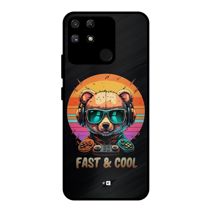 Fast And Cool Metal Back Case for Realme Narzo 50A