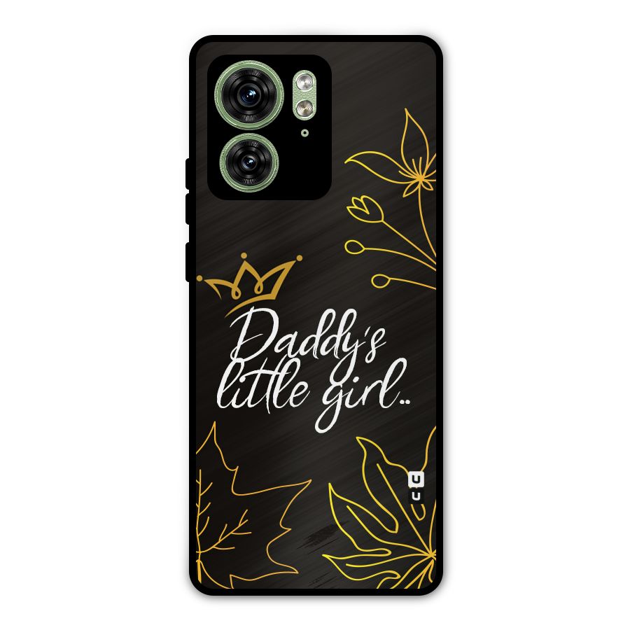 Favorite Little Girl Metal Back Case for Motorola Edge 40 5G