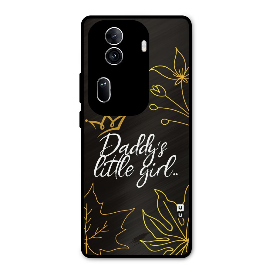 Favorite Little Girl Metal Back Case for Oppo Reno11 Pro 5G
