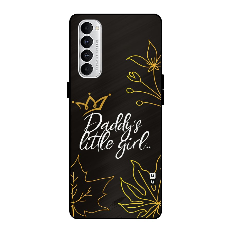 Favorite Little Girl Metal Back Case for Oppo Reno4 Pro