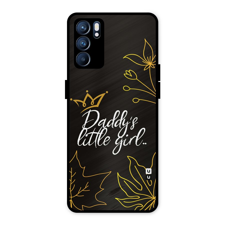 Favorite Little Girl Metal Back Case for Oppo Reno6 5G