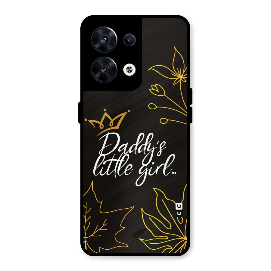 Favorite Little Girl Metal Back Case for Oppo Reno8 5G