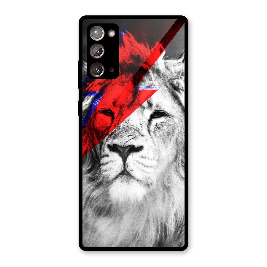 Fearless Lion Glass Back Case for Galaxy Note 20
