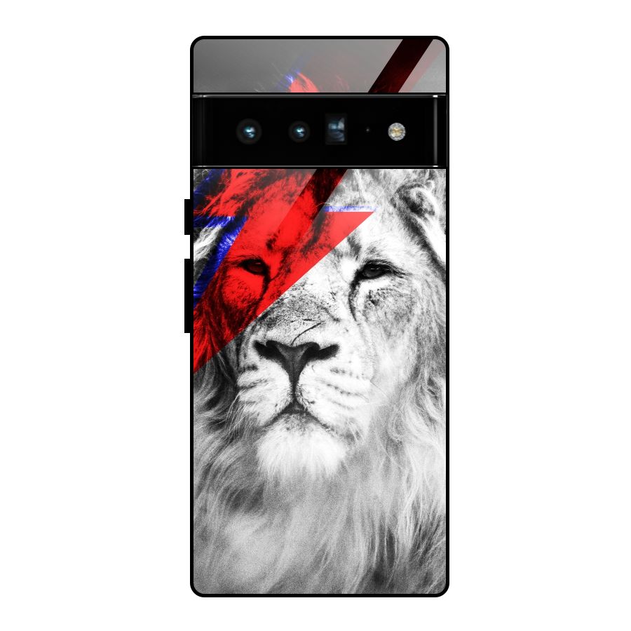 Fearless Lion Glass Back Case for Google Pixel 6 Pro