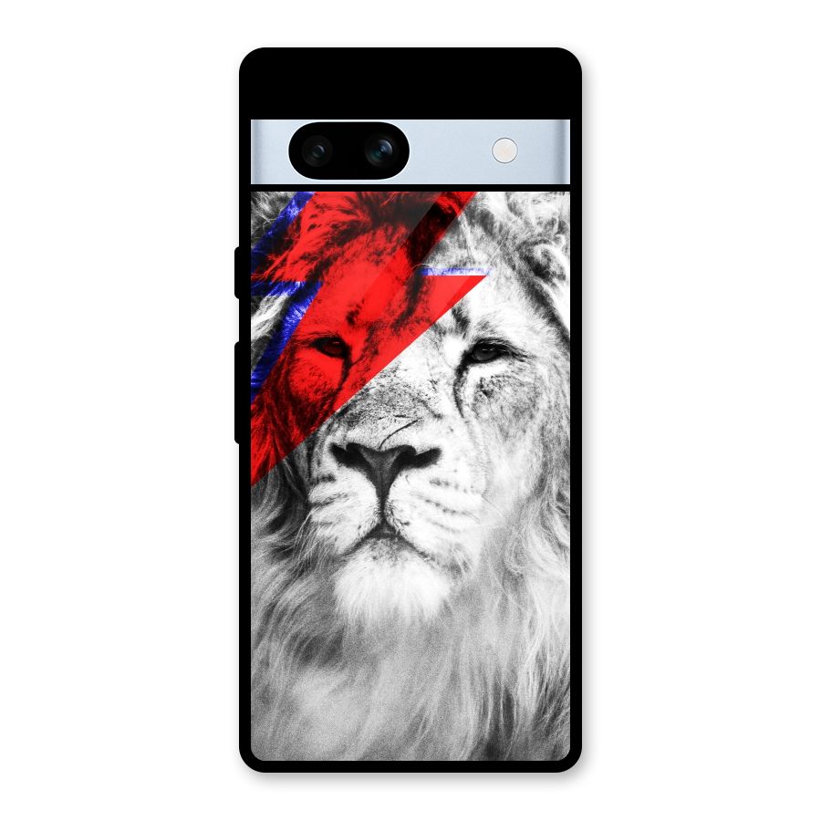 Fearless Lion Glass Back Case for Google Pixel 7a