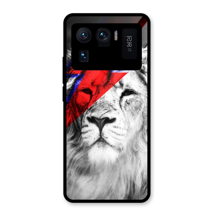 Fearless Lion Glass Back Case for Mi 11 Ultra