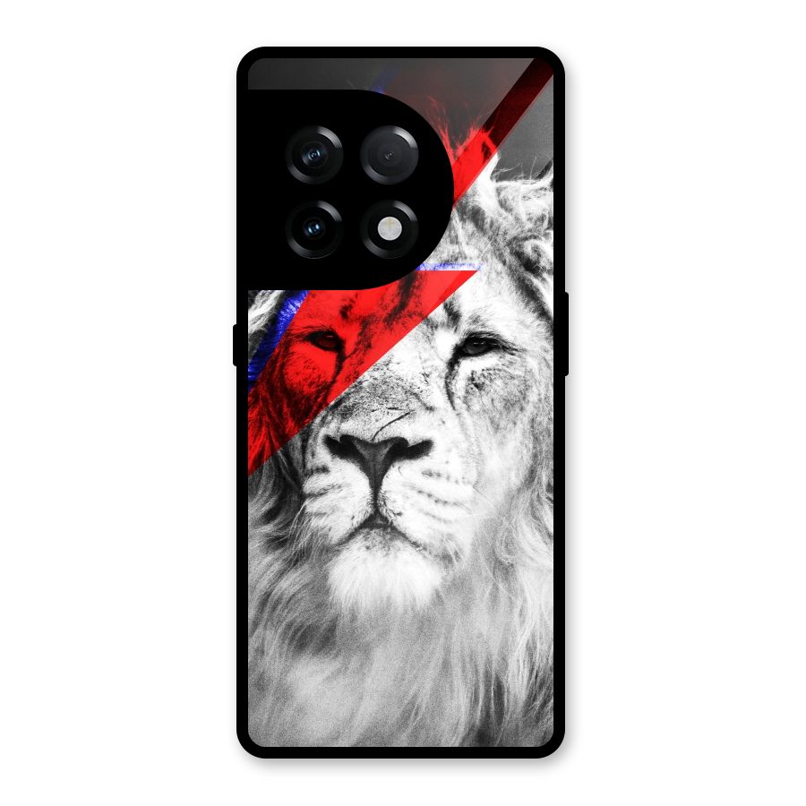 Fearless Lion Glass Back Case for OnePlus 11R