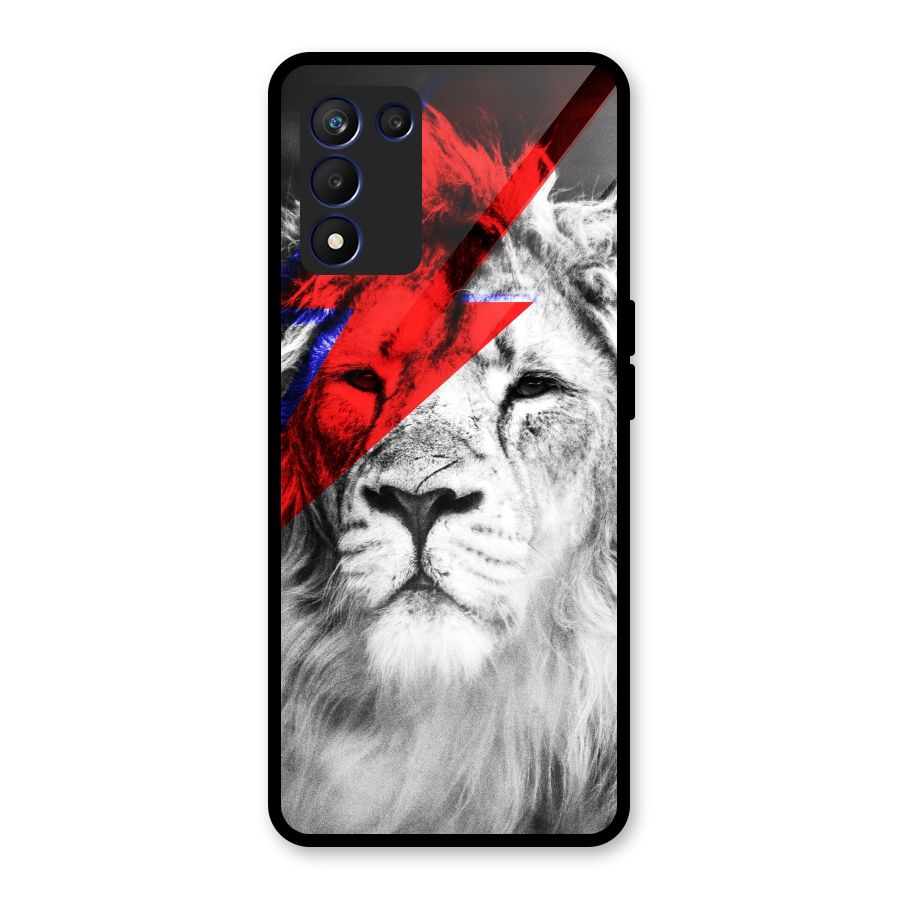 Fearless Lion Glass Back Case for Realme 9 5G Speed