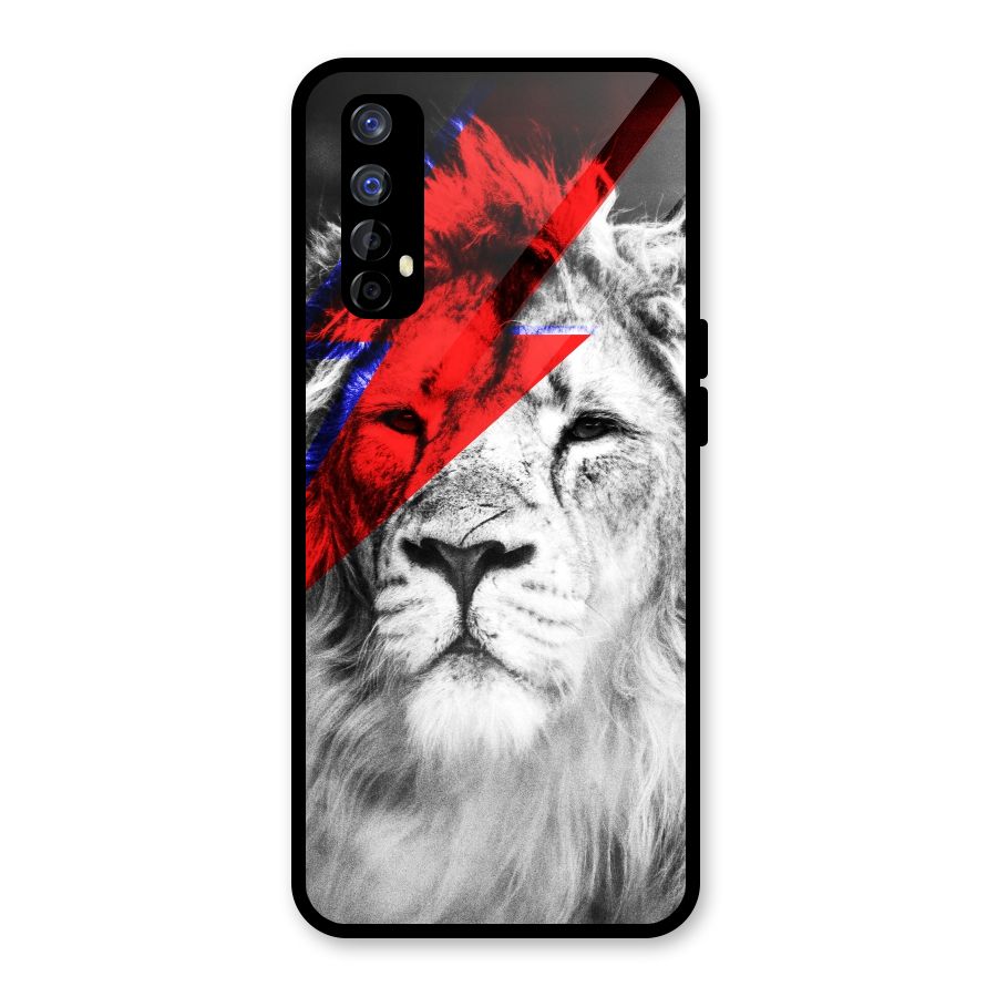 Fearless Lion Glass Back Case for Realme Narzo 20 Pro