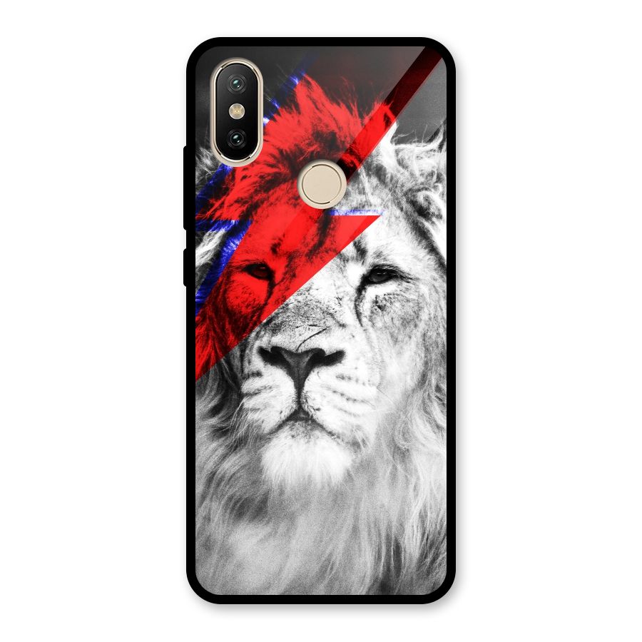 Fearless Lion Glass Back Case for Redmi A2