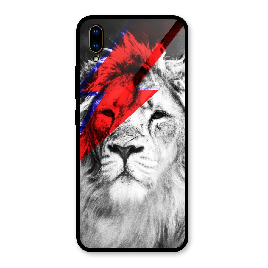 Fearless Lion Glass Back Case for Vivo V11 Pro