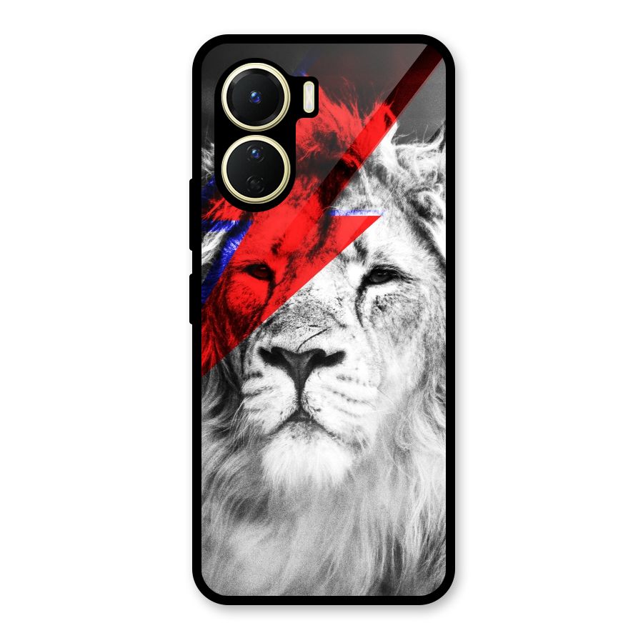 Fearless Lion Glass Back Case for Vivo Y16