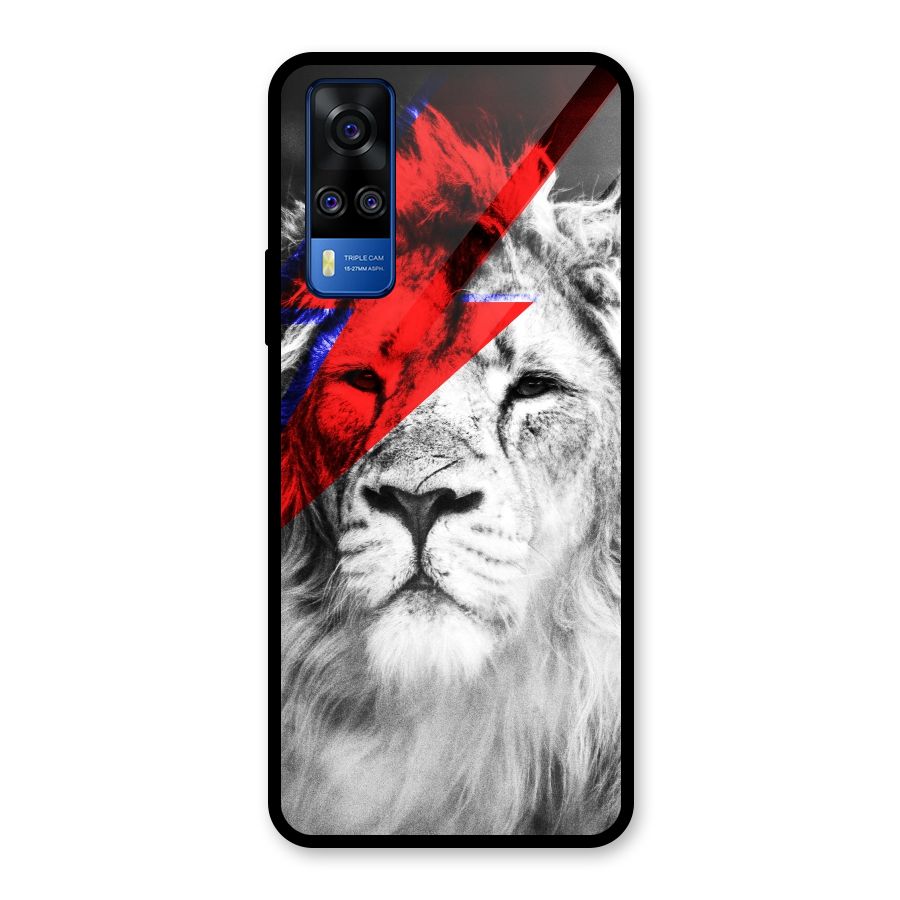 Fearless Lion Glass Back Case for Vivo Y31
