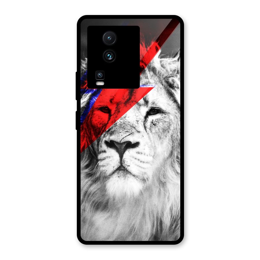 Fearless Lion Glass Back Case for Vivo iQOO Neo 7