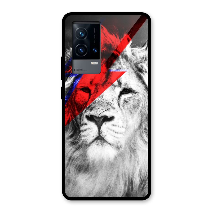 Fearless Lion Glass Back Case for iQOO 9 5G