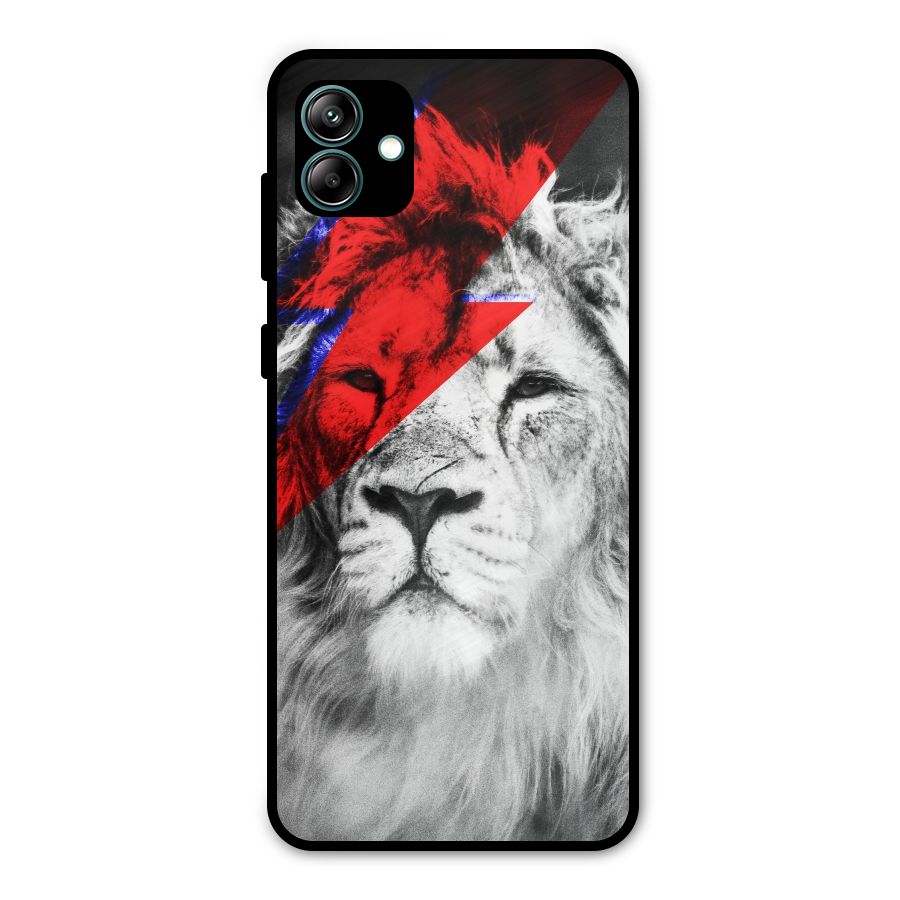 Fearless Lion Metal Back Case for Galaxy A04