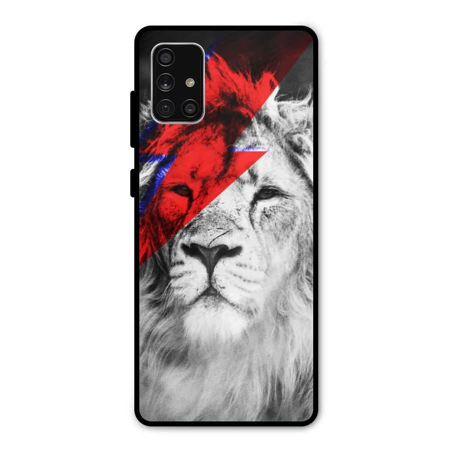 Fearless Lion Metal Back Case for Galaxy A71