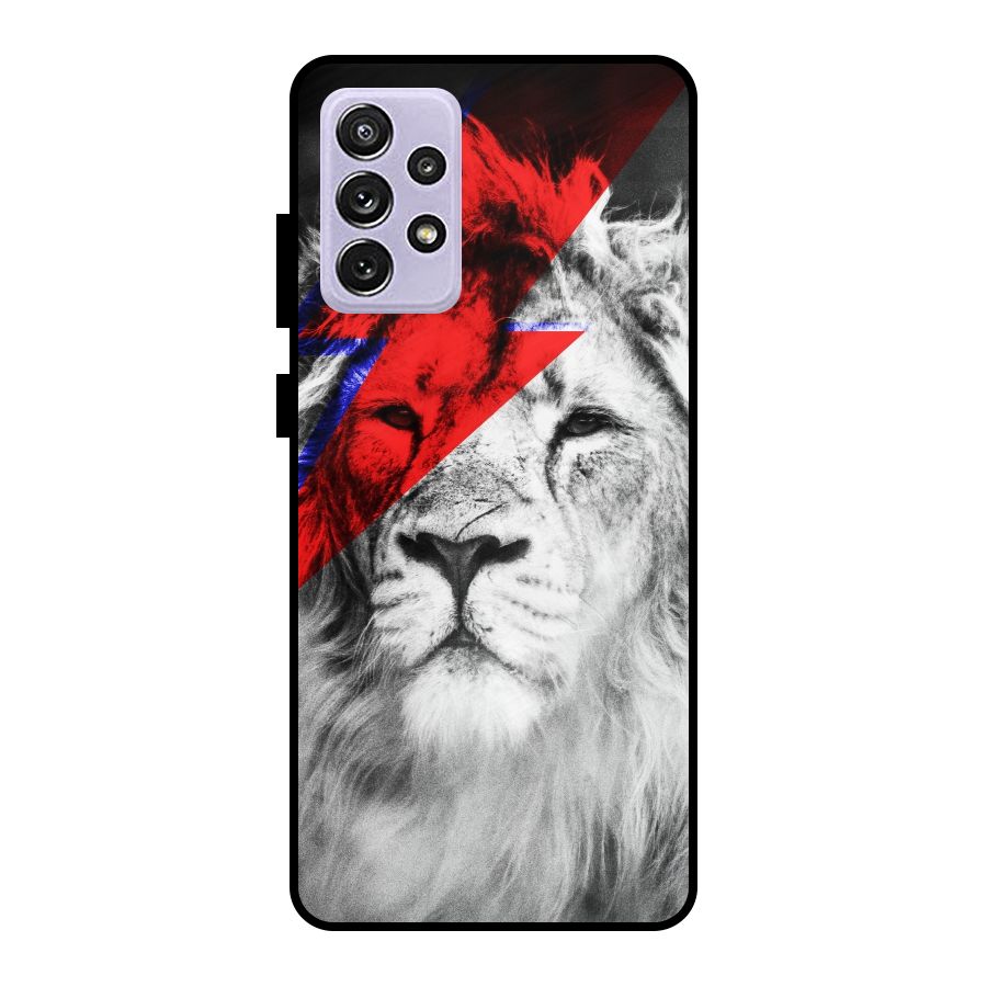Fearless Lion Metal Back Case for Galaxy A72
