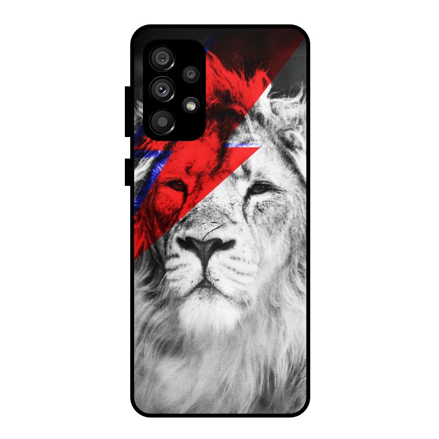 Fearless Lion Metal Back Case for Galaxy A73 5G