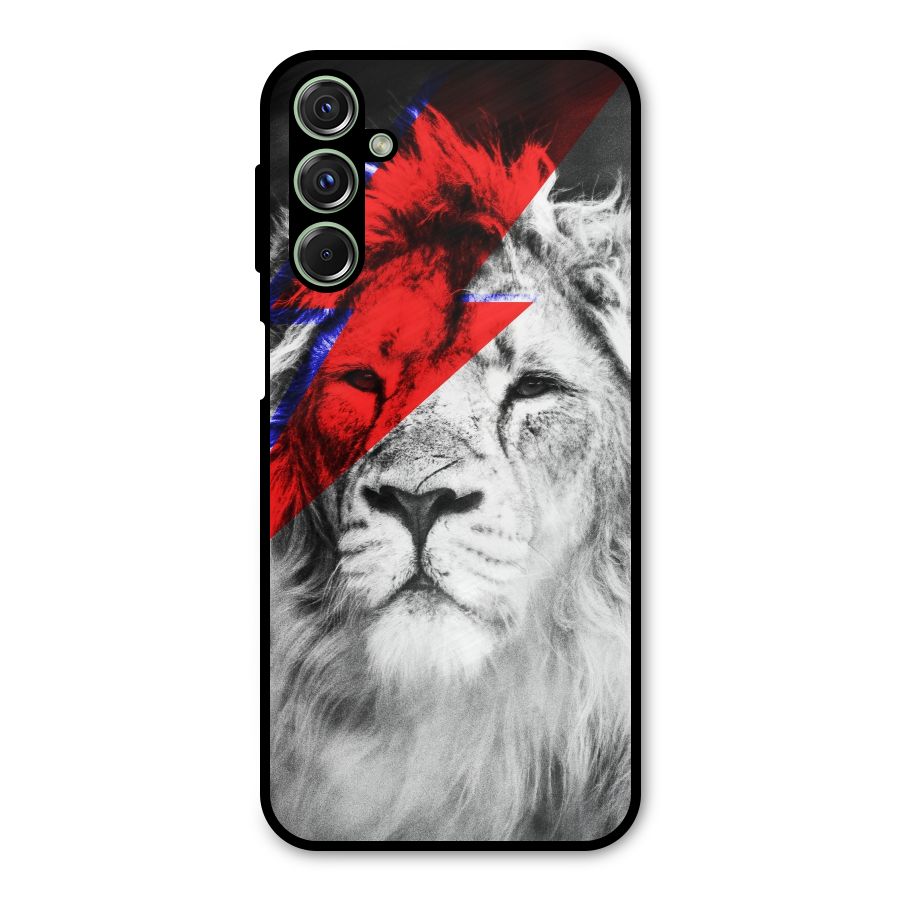 Fearless Lion Metal Back Case for Galaxy F34