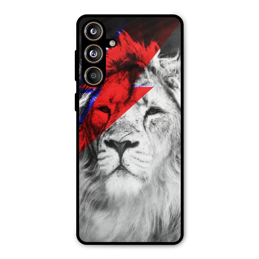 Fearless Lion Metal Back Case for Galaxy F55