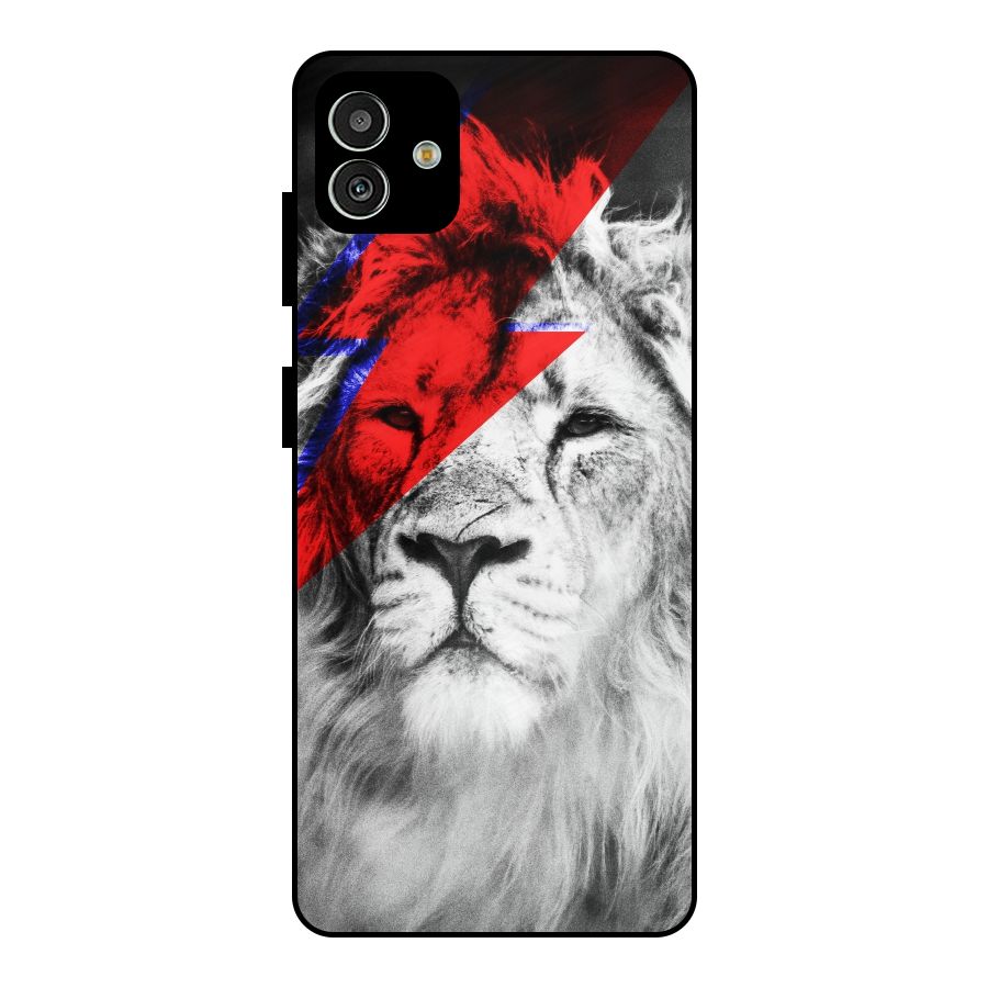Fearless Lion Metal Back Case for Galaxy M13 5G