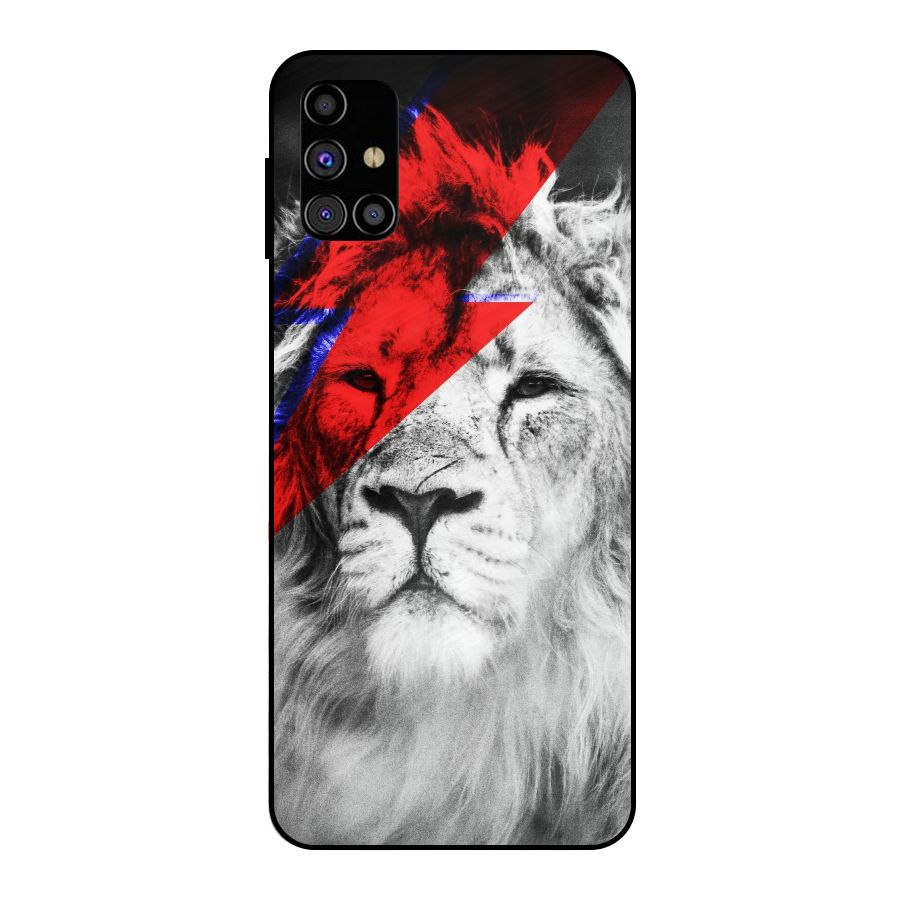 Fearless Lion Metal Back Case for Galaxy M31s