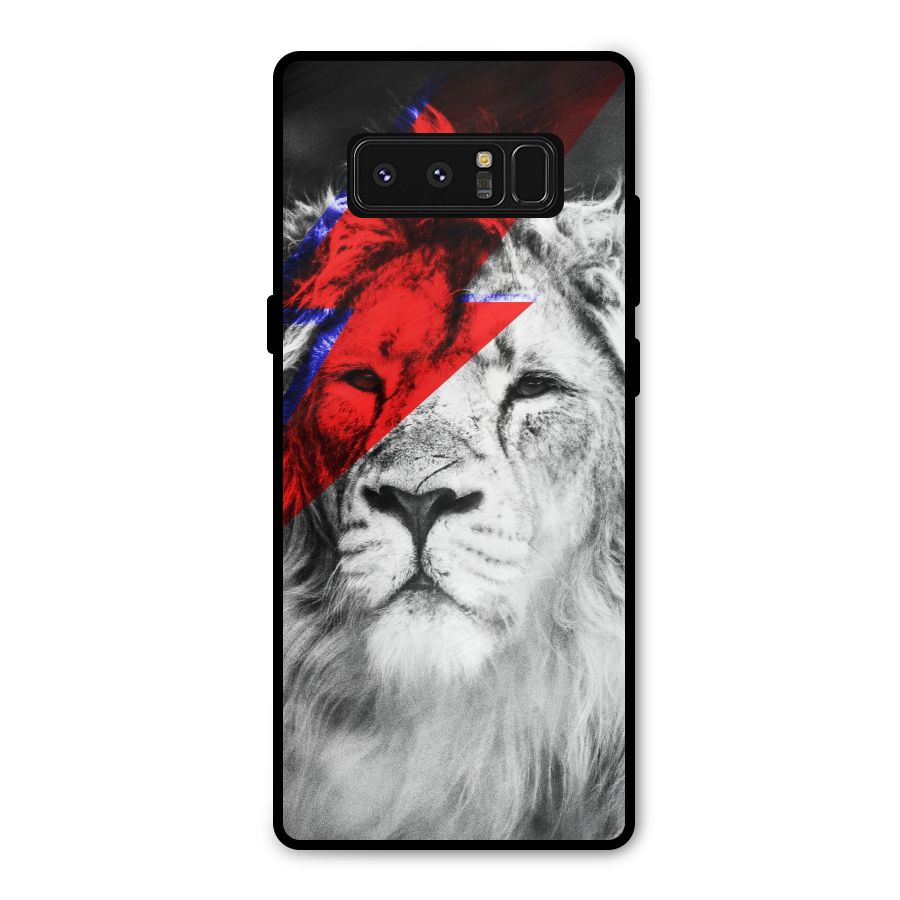 Fearless Lion Metal Back Case for Galaxy Note 8