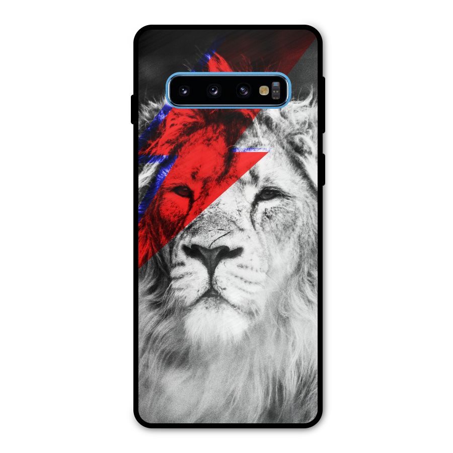 Fearless Lion Metal Back Case for Galaxy S10