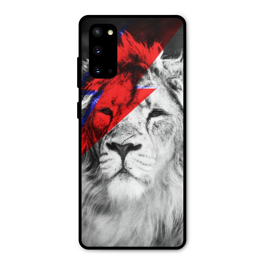 Fearless Lion Metal Back Case for Galaxy S20