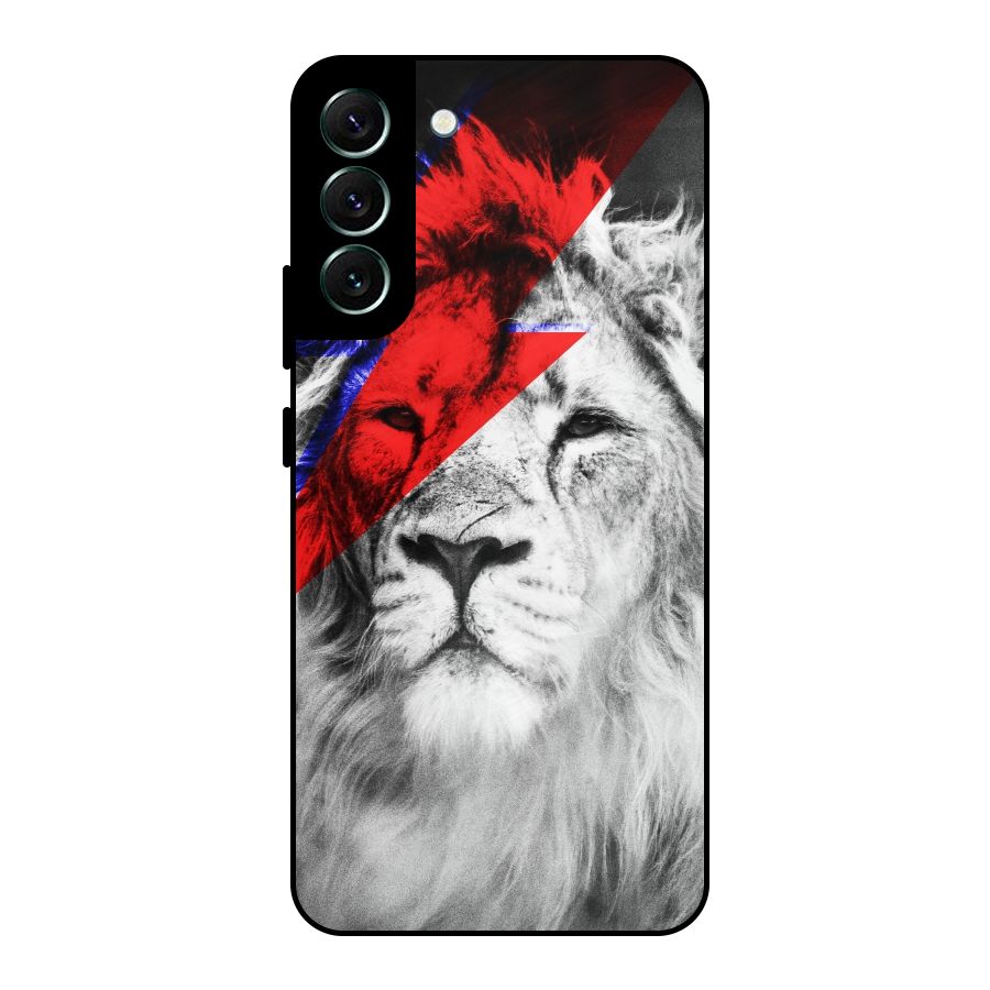 Fearless Lion Metal Back Case for Galaxy S22 Plus 5G