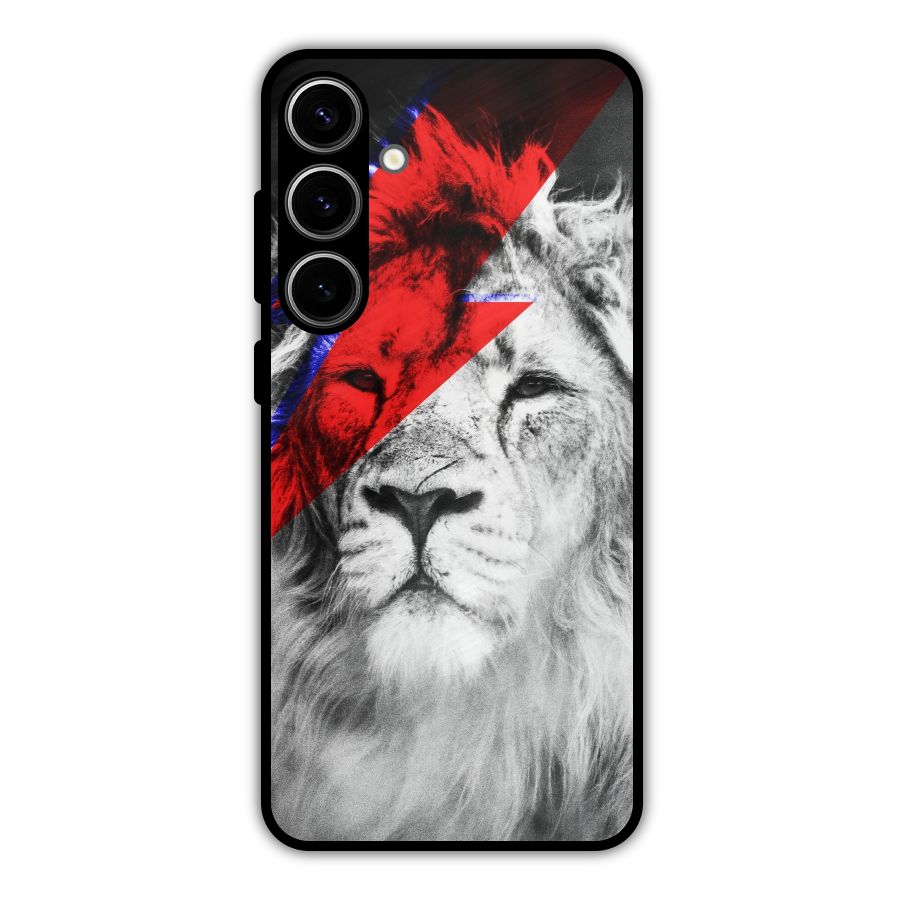 Fearless Lion Metal Back Case for Galaxy S24 Plus
