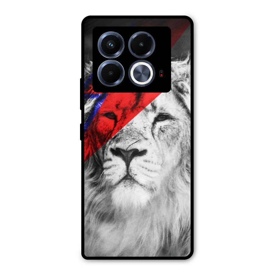 Fearless Lion Metal Back Case for Infinix Note 40 5G